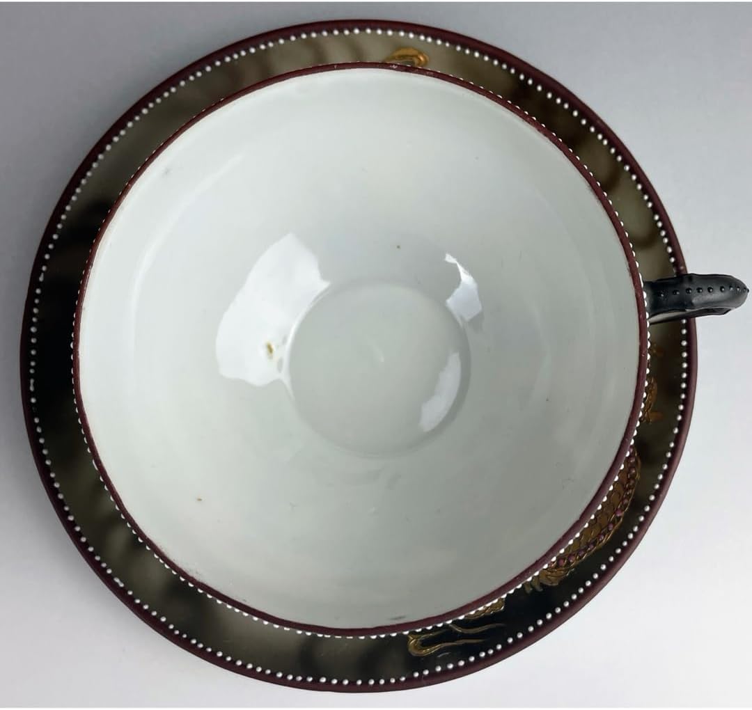 オールドニッポン 龍紋 ティーカップ ソーサー トリオ ドラゴン ぼかし